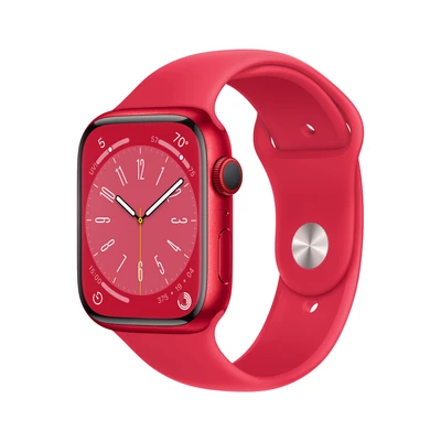 Apple Watch Series 8 GPS + Cellular 45mm (PRODUCT)RED Aluminium Case with (PRODUCT)RED Sport Band - Regular - Produkt otwarty - rękojmia ograniczona do 1 roku