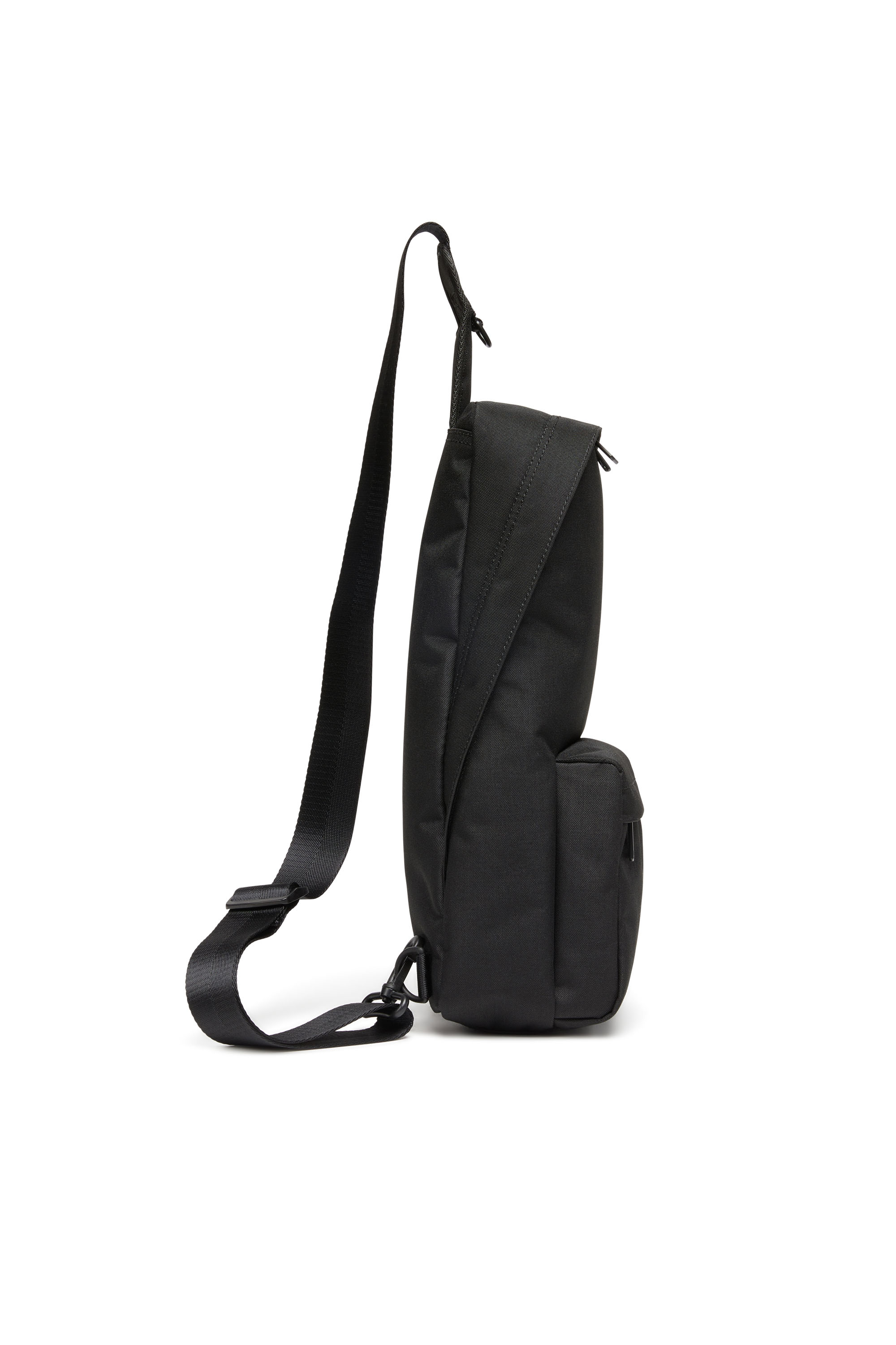 Diesel - D-BSC SLING BAG X, Unisex D-Bsc-Sling backpack in heavy-duty shell in Black - Image 3