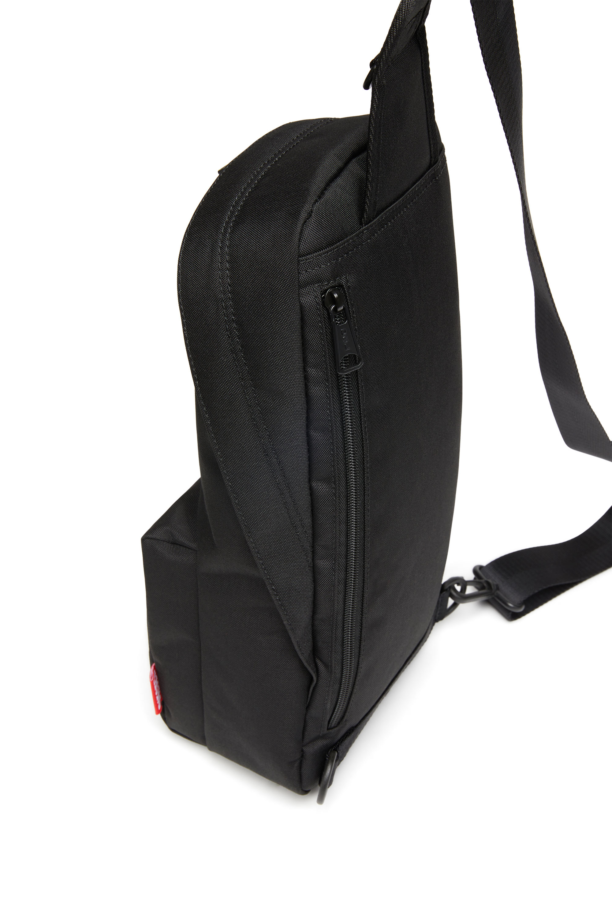 Diesel - D-BSC SLING BAG X, Unisex D-Bsc-Sling backpack in heavy-duty shell in Black - Image 5