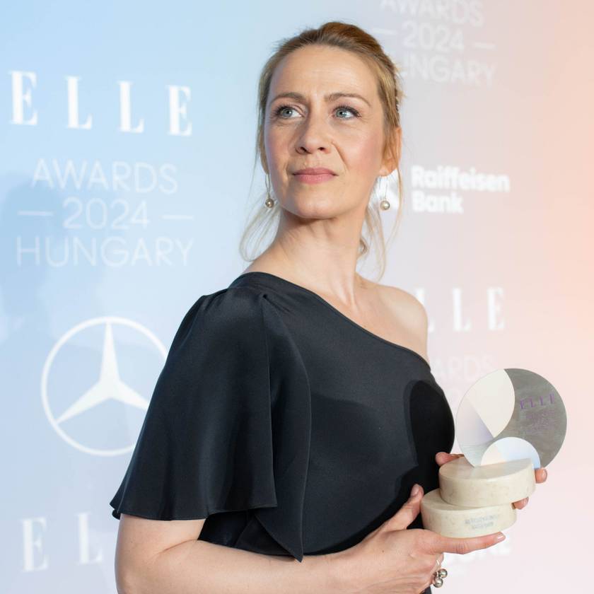 Balsai Móni lett Az év színésznője az ELLE Awardson: estélyi ruhájában mesésen nézett ki