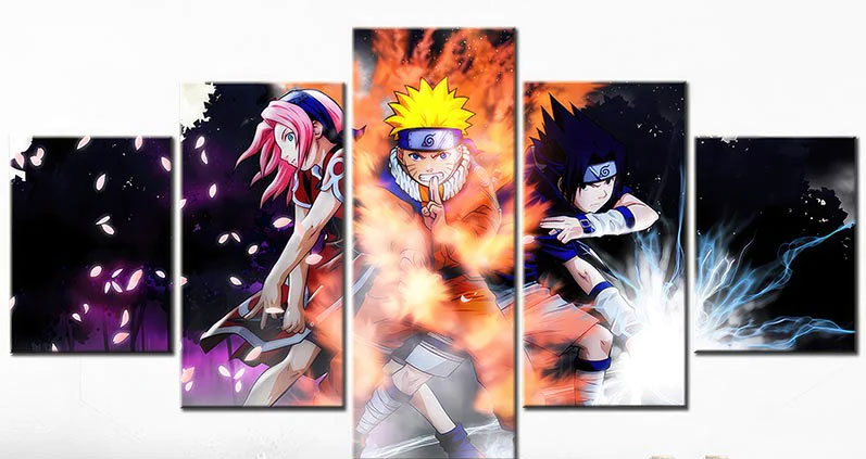 Naruto le manga Culte… en tableau !