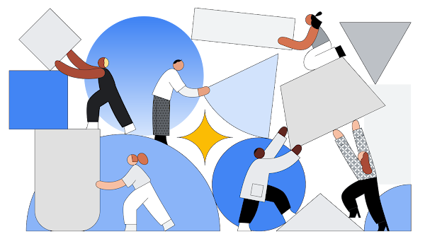 Illustration of people collaborating