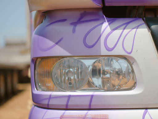 A front headlight of a truck