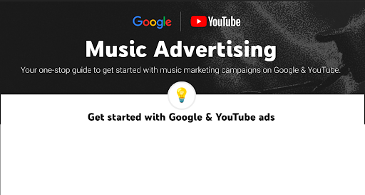 One-pager: Promoting music & artists with Google ads