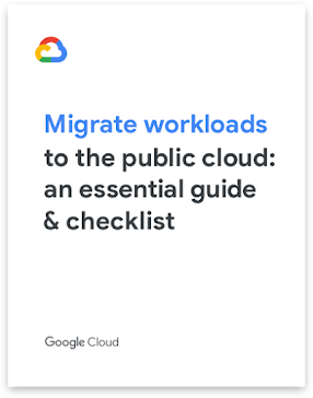 Cover of guide: Migrating workloads to the public cloud: an essential guide & checklist