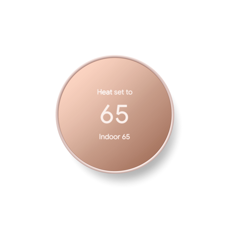 Image of Nest Thermostat in Sand color.