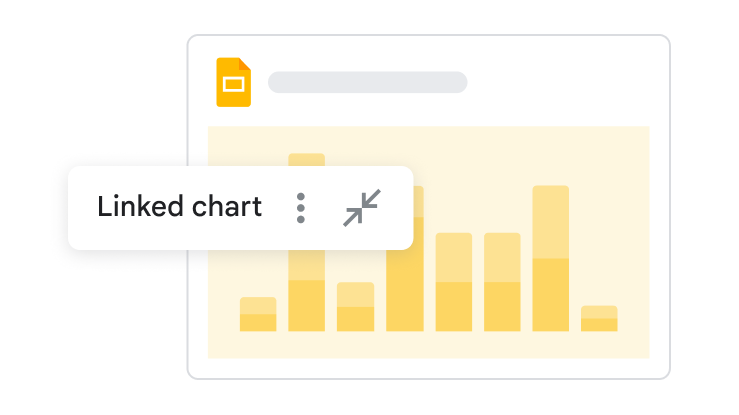 Linked Sheets graph shown in Google Slides 