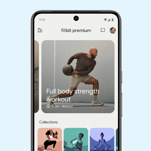 Fitbit Premium workout screen