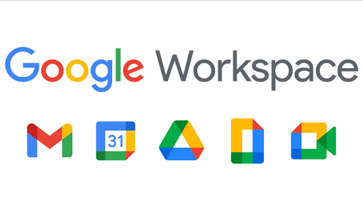 The Google Workspace logo and app icons.