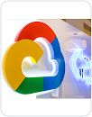 Stylized Google Cloud logo