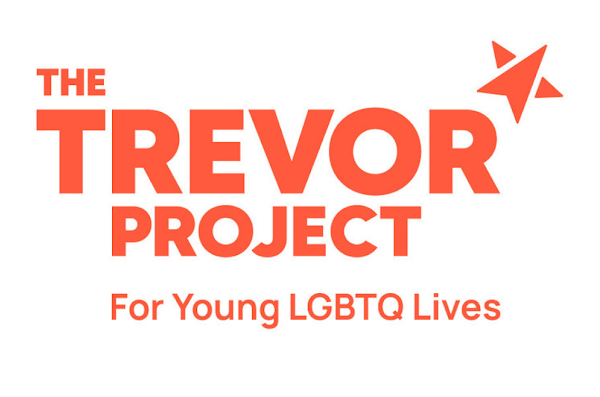 The Trevor Project logo and tag line: for Young LGBTQ Lives
