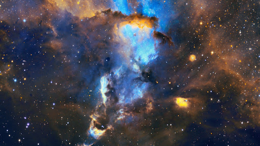 This image shows the NGC281 nebula, sometimes referred to as Pacman nebula.