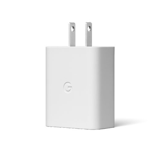 Angled Google 30W USB-C Power Charger 