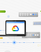 Tela com o logotipo do Google Cloud