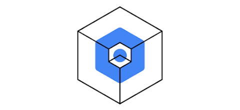 Illustration of a cube figure with a shaded inner circle