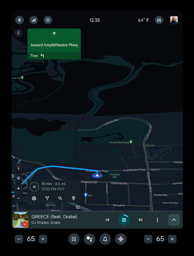 Screen map dashboard