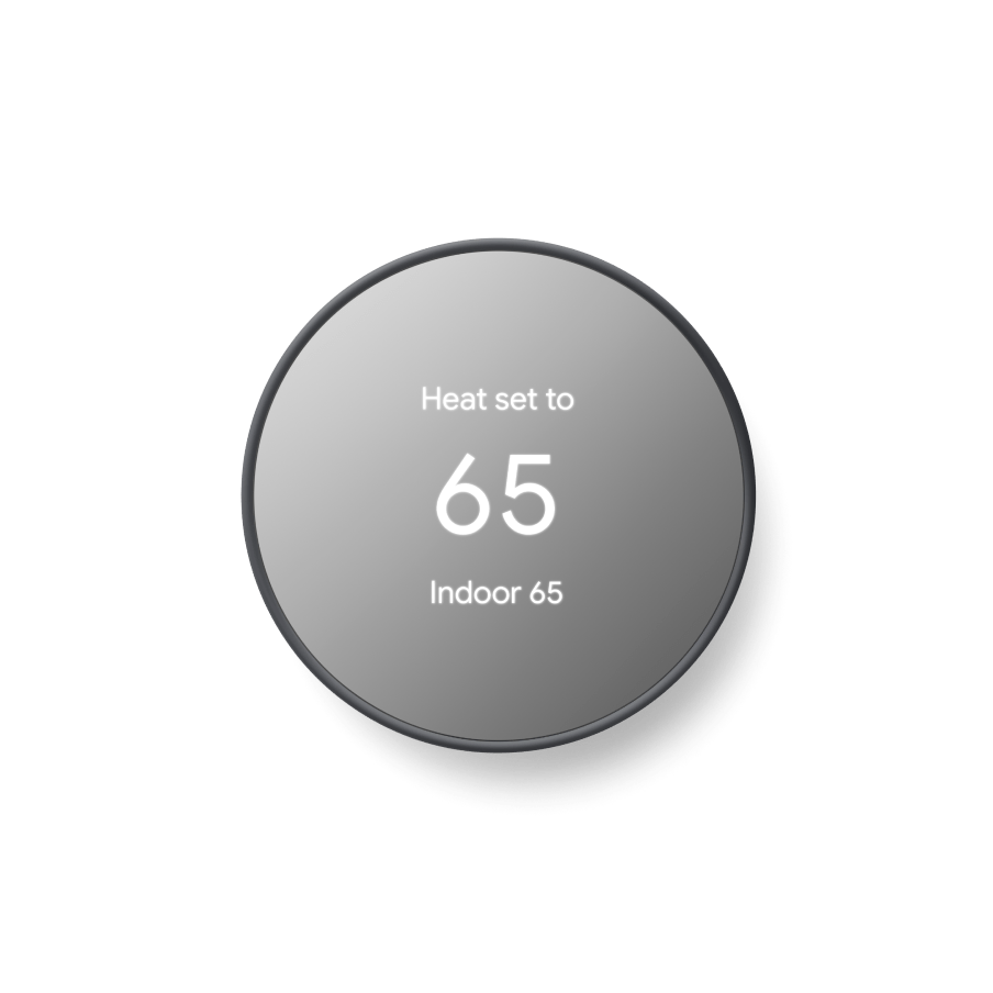 Image of Nest Thermostat in Charcoal color.