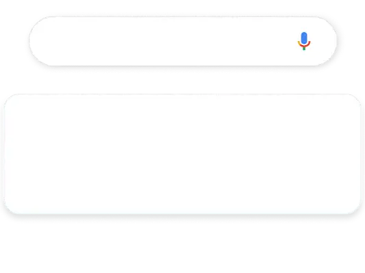 Obrázek ukazující vyhledávací dotaz na Googlu týkající se vybavení domova, u kterého se zobrazuje relevantní reklama ve vyhledávání na nábytek
