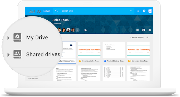 Organize team files in shared Drive