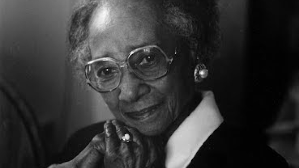 A black and white image of Mable B. Little, a civil rights activist in Tulsa