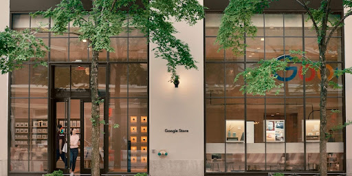 Storefront of the new Google Store in Chelsea, New York City