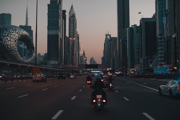 Motorcyclists in the UAE