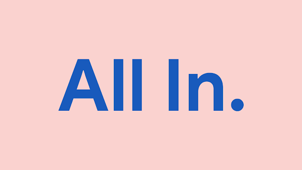 Graphic logo for All In, Google's inclusive marketing toolkit