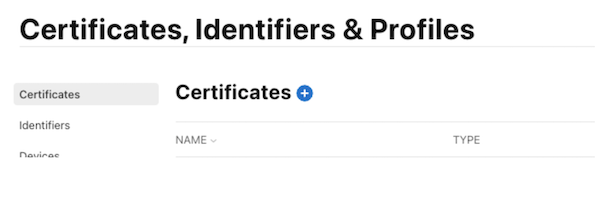 Create a new certificate