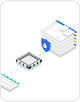 Thumbnail image with a stack of web pages in the cloud with a locked padlock in front on line to a computer chip which is connected to a spreadsheet