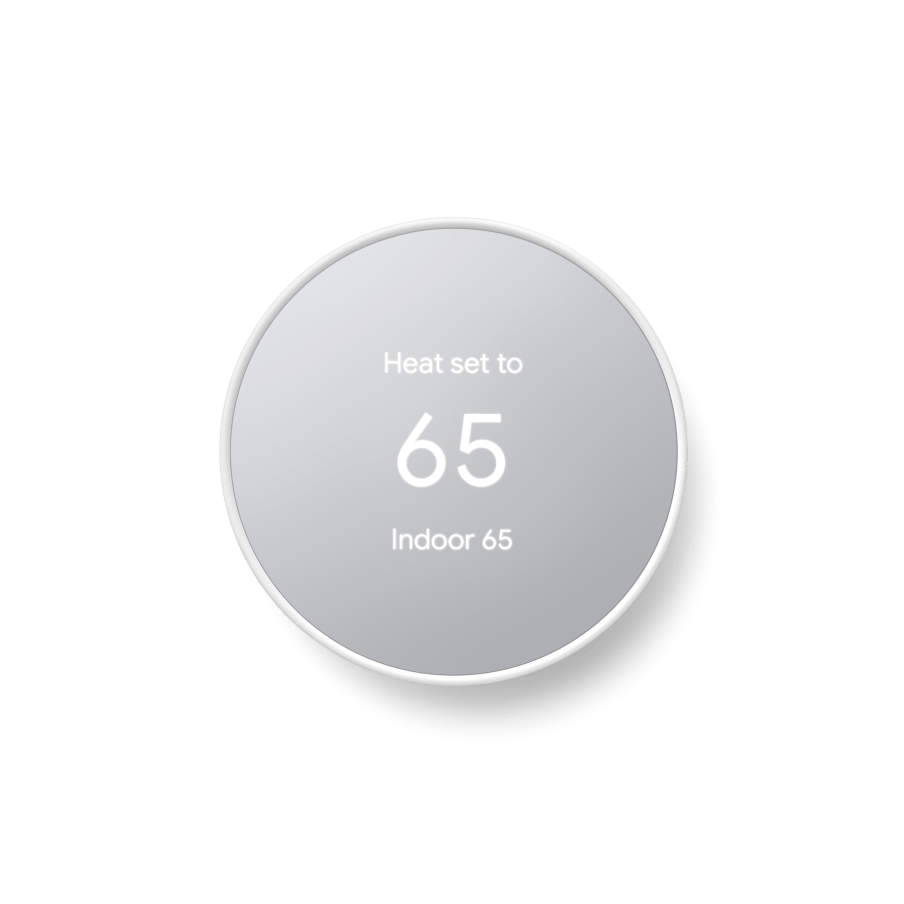 Image of Nest Thermostat in Snow color.