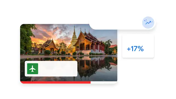 相片呈現泰國清邁帕辛寺的外觀和水中倒影