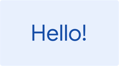 A light blue background with dark blue text shows “Hello” translated in many different languages.
