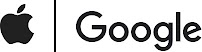 Apple logo & Google logo