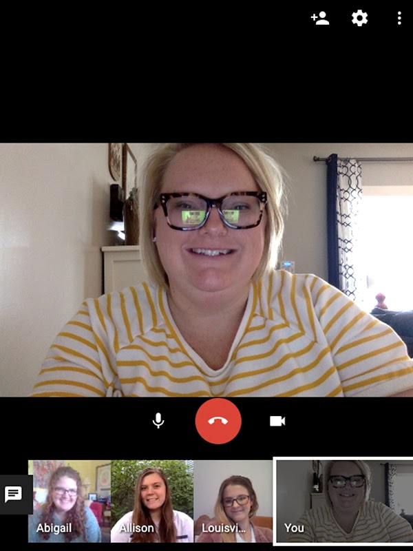 Erin & team meeting through Google Meet