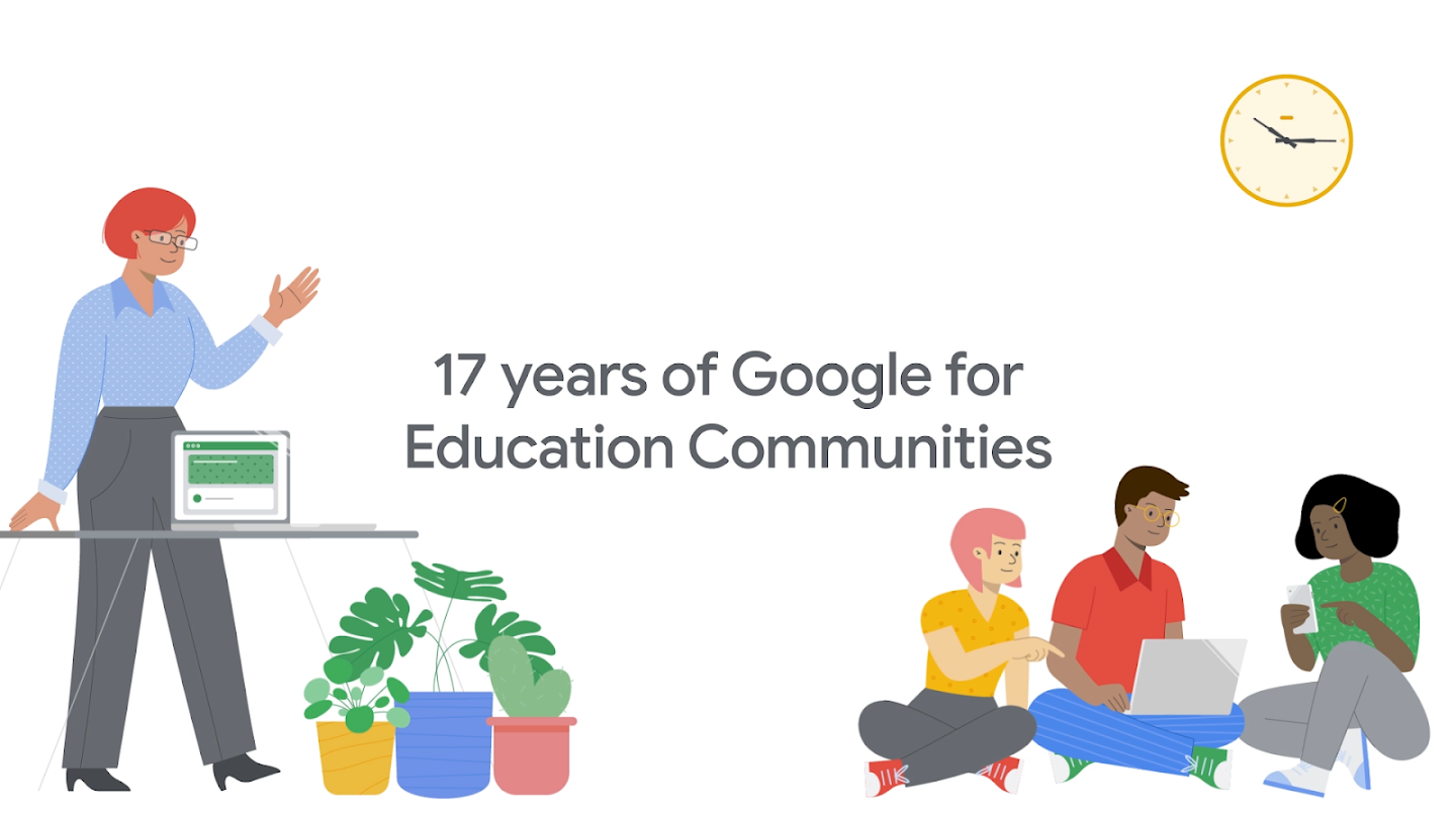 Vidéo présentant le programme Champions Google for Education et l'histoire de nos communautés d'enseignants