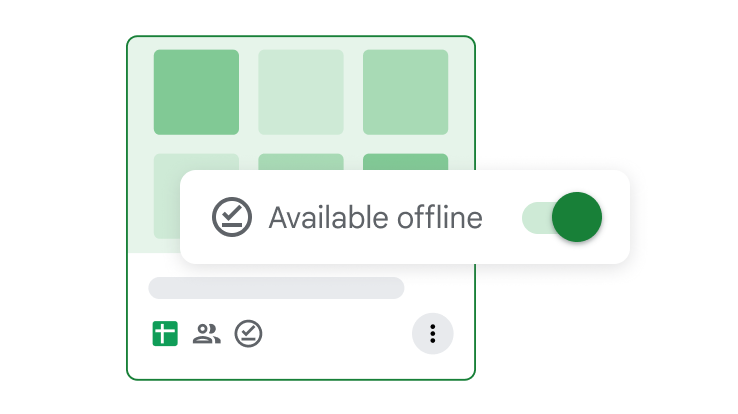 Toggle option to work offline
