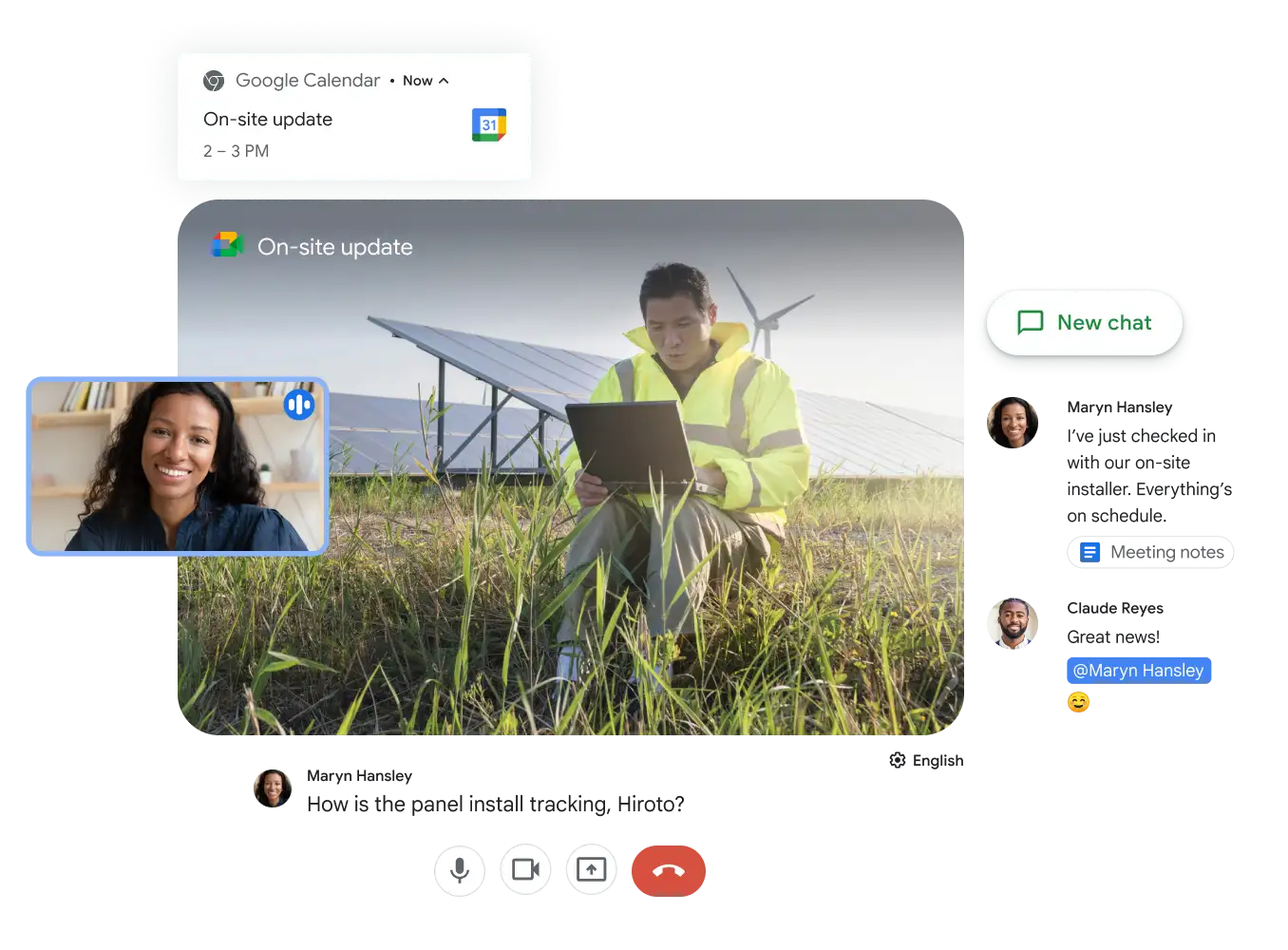 Google Meet and Google Chat to collaborate to enable teamwork.