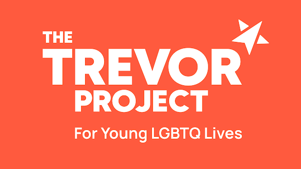 El logo y el lema de Proyecto Trevor: por las vidas de los jóvenes LGBTQ