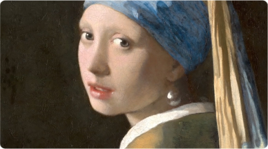 Johannes Vermeer’s “Girl with a pearl earring” painting.