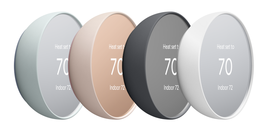 Nest Thermostat family all colors
