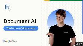 影片標題：Document AI - 未來的文件處理方式旁的喇叭