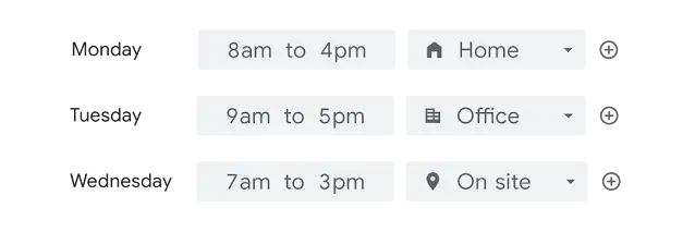 Ежедневное рабочее расписание в Google Календаре