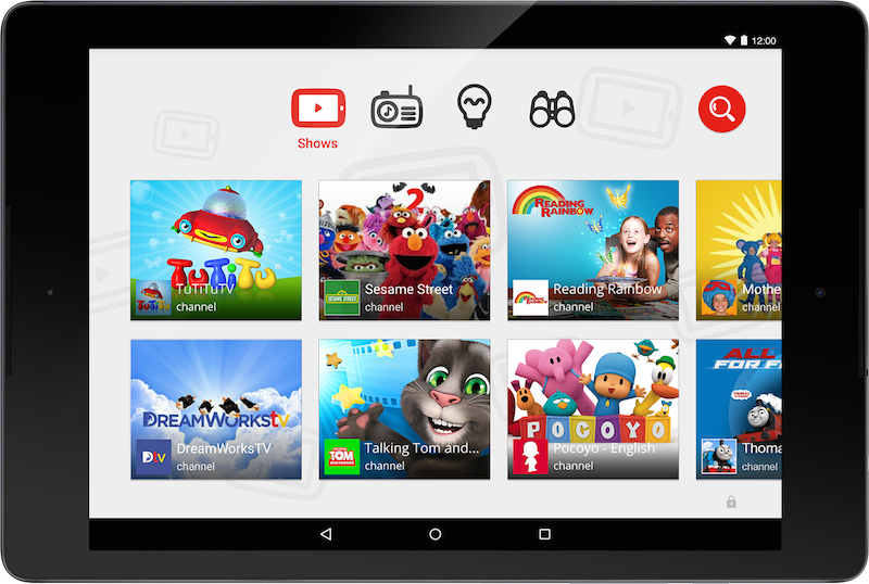 YouTube kids app that helps control the experience for kids