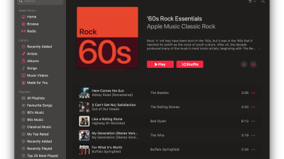 A screenshot of the Apple Music app on a Mac.
