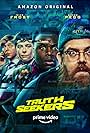 Nick Frost, Simon Pegg, Samson Kayo, and Emma D'Arcy in Truth Seekers (2020)