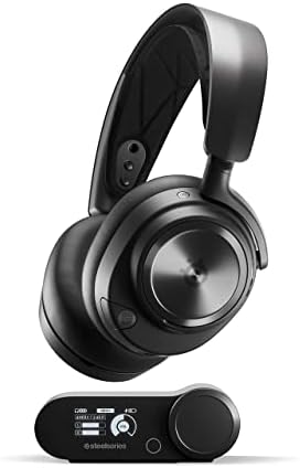SteelSeries Arctis Nova Pro Wireless Multi-System Gaming Headset - Premium Hi-Fi Drivers - Active Noise Cancellation - Infinity Power - ClearCast Mic (Renewed)