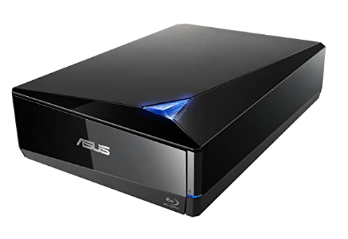 ASUS BW-16D1X-U 16x External Blu-ray BDXL Drive with BD Suite Disc USB 3.0 Cable Power Adapter and Cord