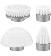 LABIGO Brush Head 4 Pack, Replaceable Brush Heads for Spin Scrubber, Cordless Spin Scrubber Power...