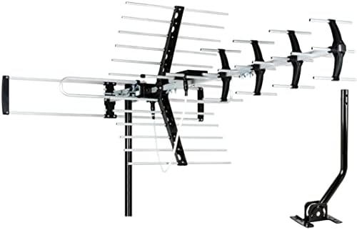 [Newest 2023] Five Star Outdoor HDTV Antenna up to 200 Mile Long Range, Attic or Roof Mount TV Antenna, Long Range Digital OTA Antenna for 4K 1080P VHF UHF with Mounting Pole