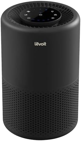 LEVOIT Air Purifier for Home Bedroom, Smart WiFi Alexa Control, Covers up to 916 Sq.Foot, 3 in 1 Filter for Allergies, Pollutants, Smoke, Dust, 24dB Quiet for Bedroom, Core200S/Core 200S-P, Black